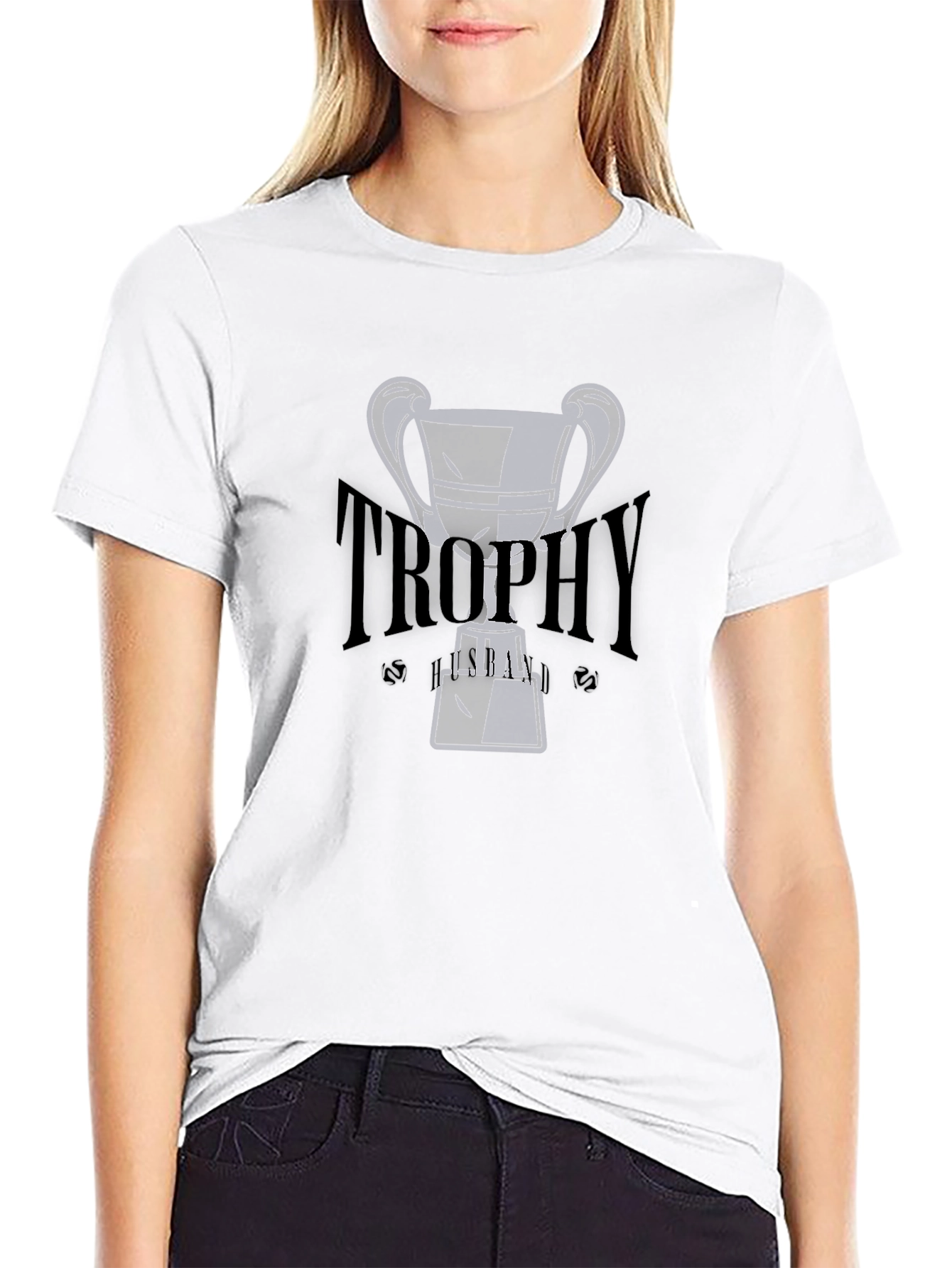 Trophy Graphic Tee - Stylish Black T-Shirt