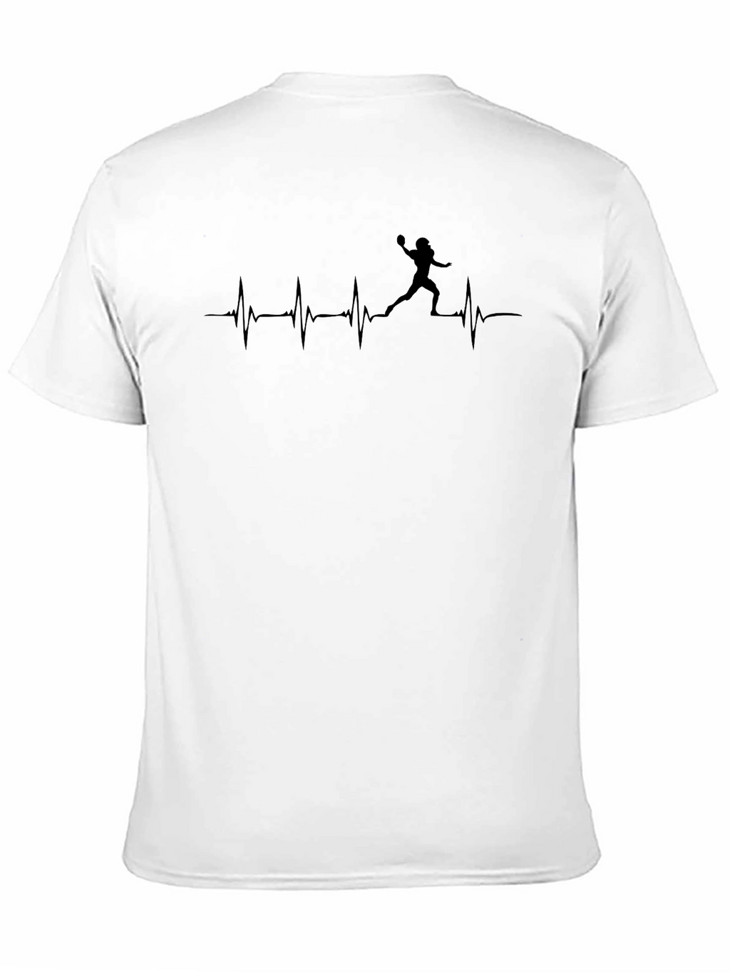Football Heartbeat T-Shirt - Unisex