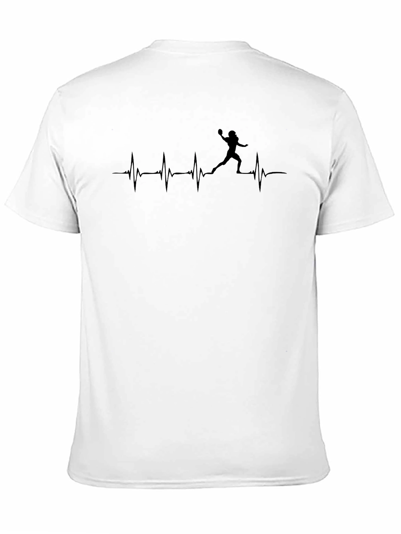 Football Heartbeat T-Shirt - Unisex