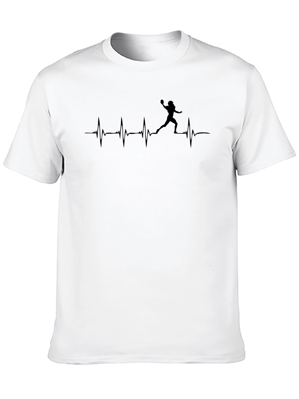 Football Heartbeat T-Shirt - Unisex