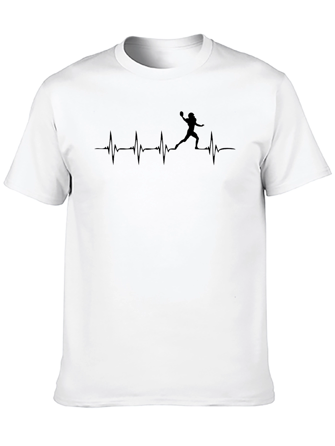 Football Heartbeat T-Shirt - Unisex