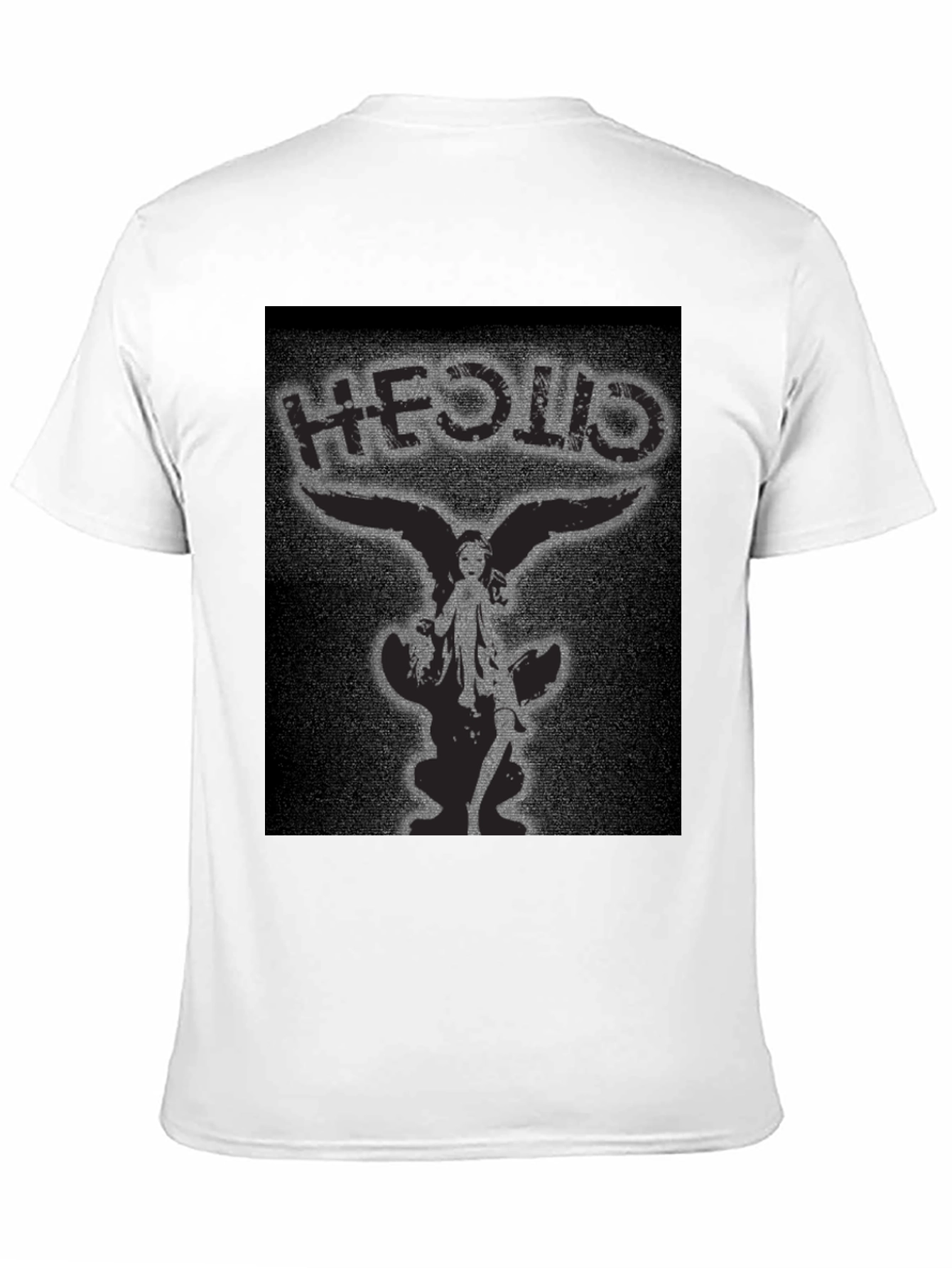 HEOLID Angel Wing Graphic Black T-Shirt