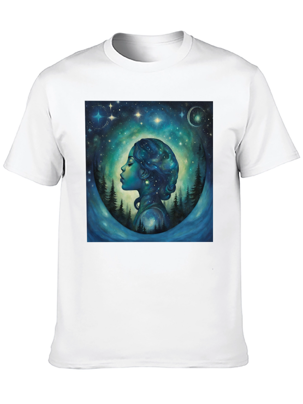 Celestial Dreamscape T-Shirt - Black