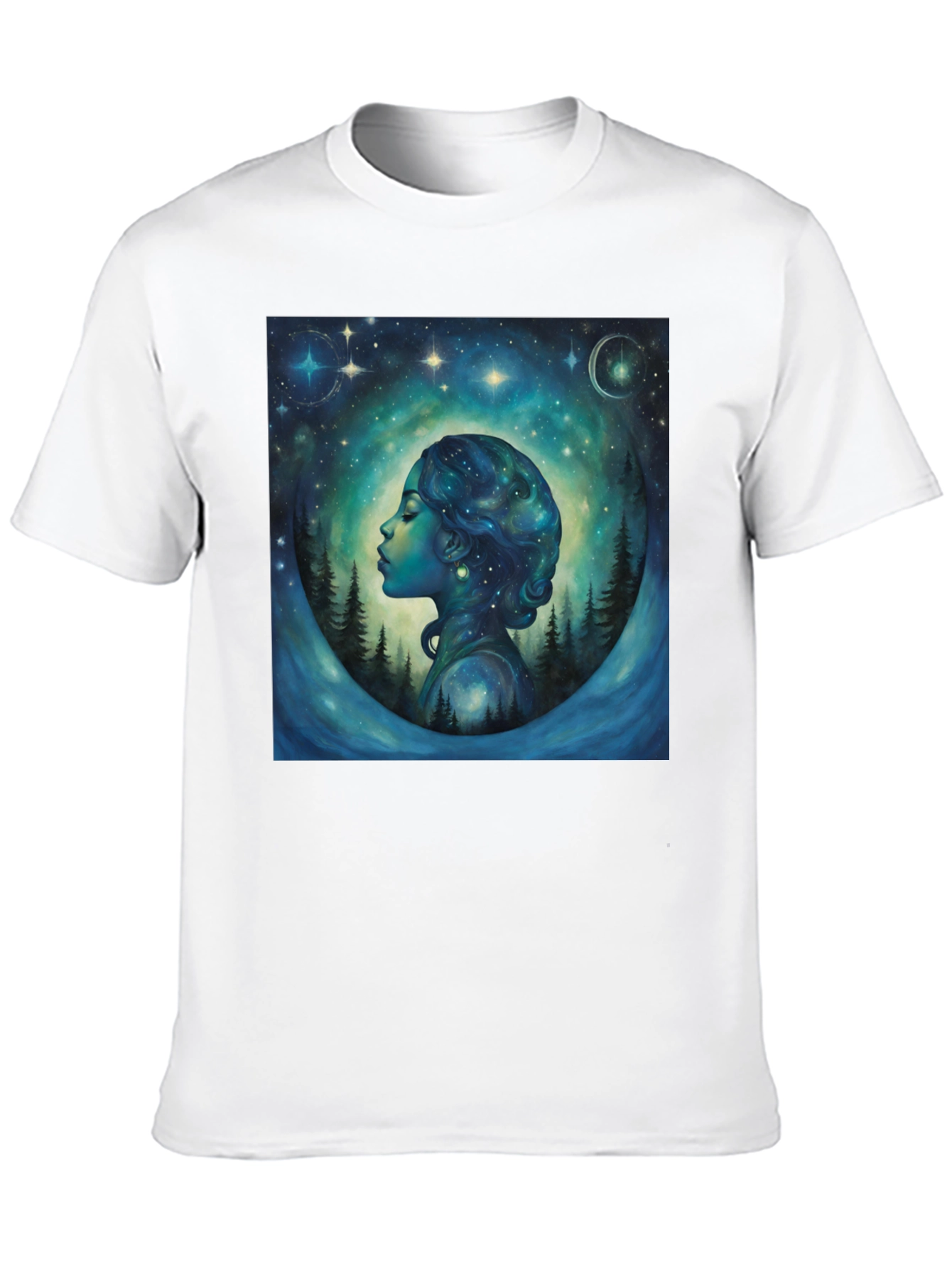 Celestial Dreamscape T-Shirt - Black
