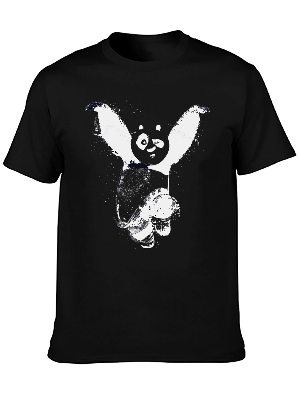 Kung Fu Panda Graphic Black T-Shirt