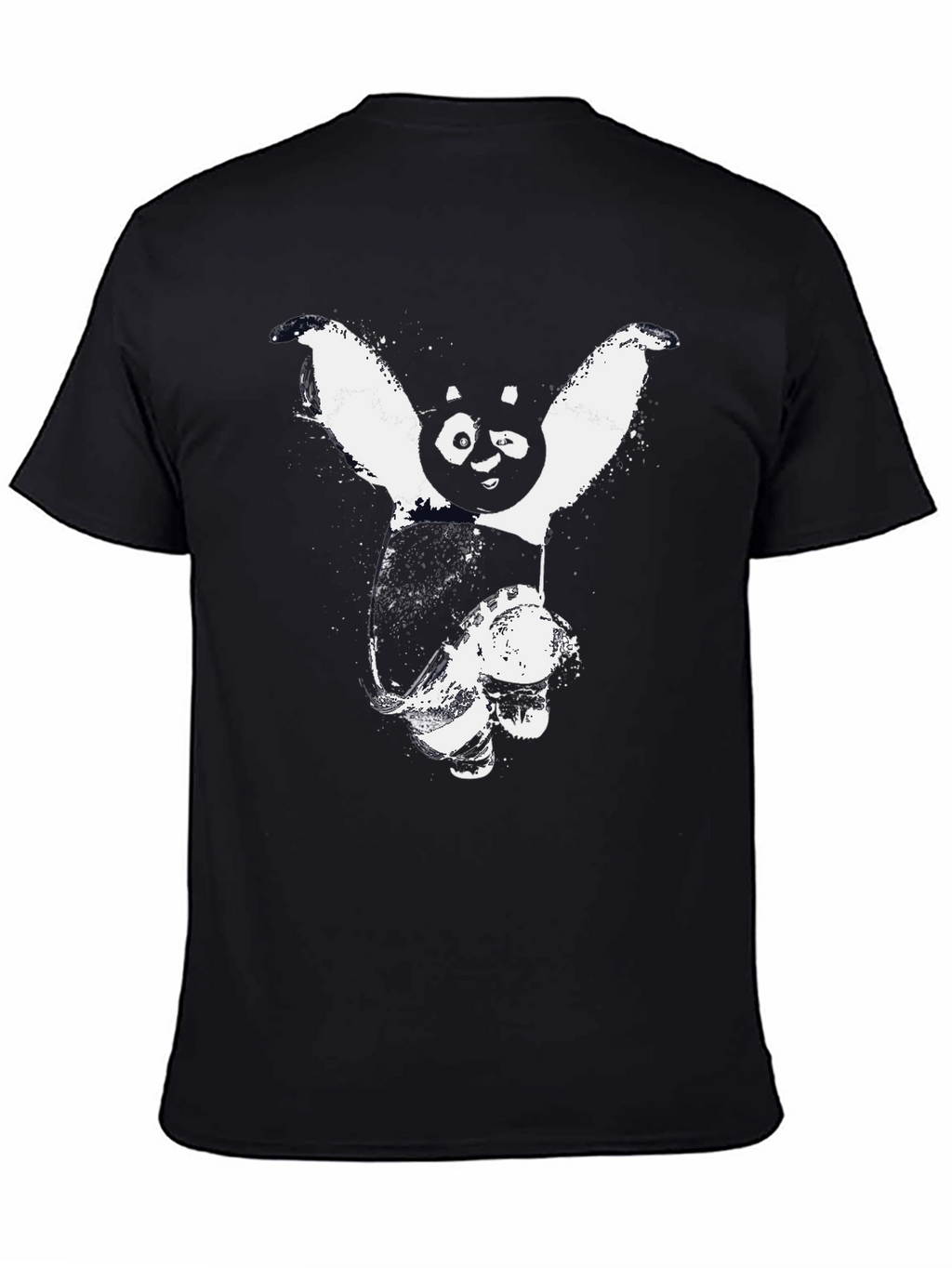 Kung Fu Panda Graphic Black T-Shirt