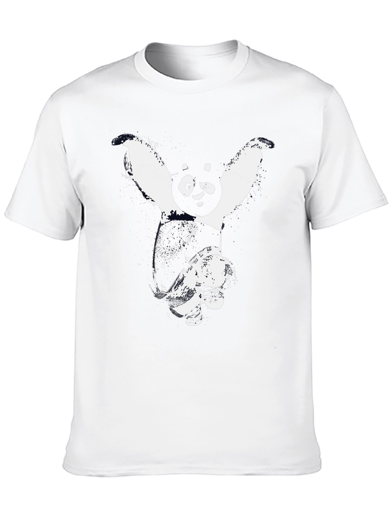 Kung Fu Panda Graphic Black T-Shirt