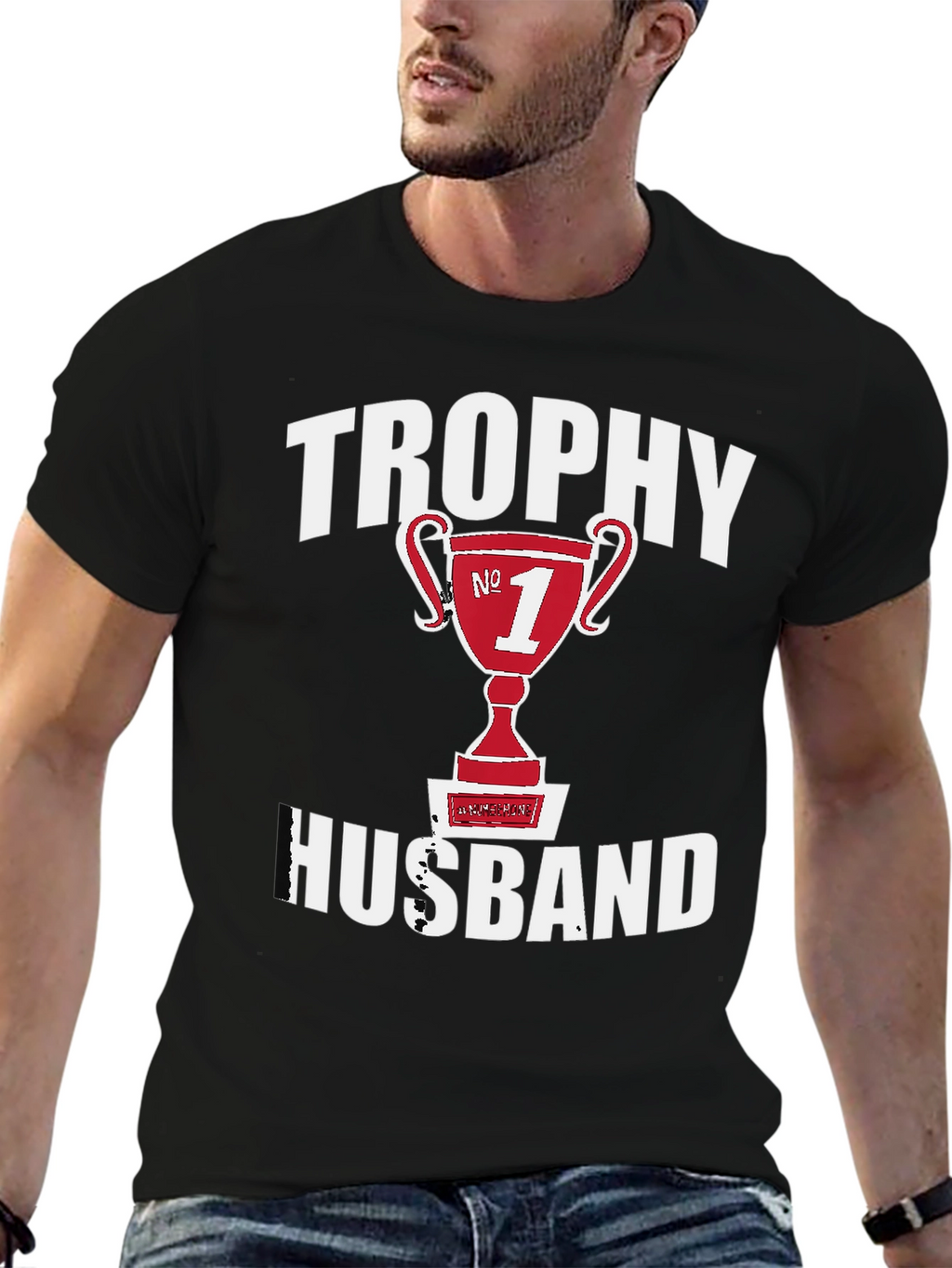 Trophy Husband T-Shirt - #1 Husband Graphic Tee