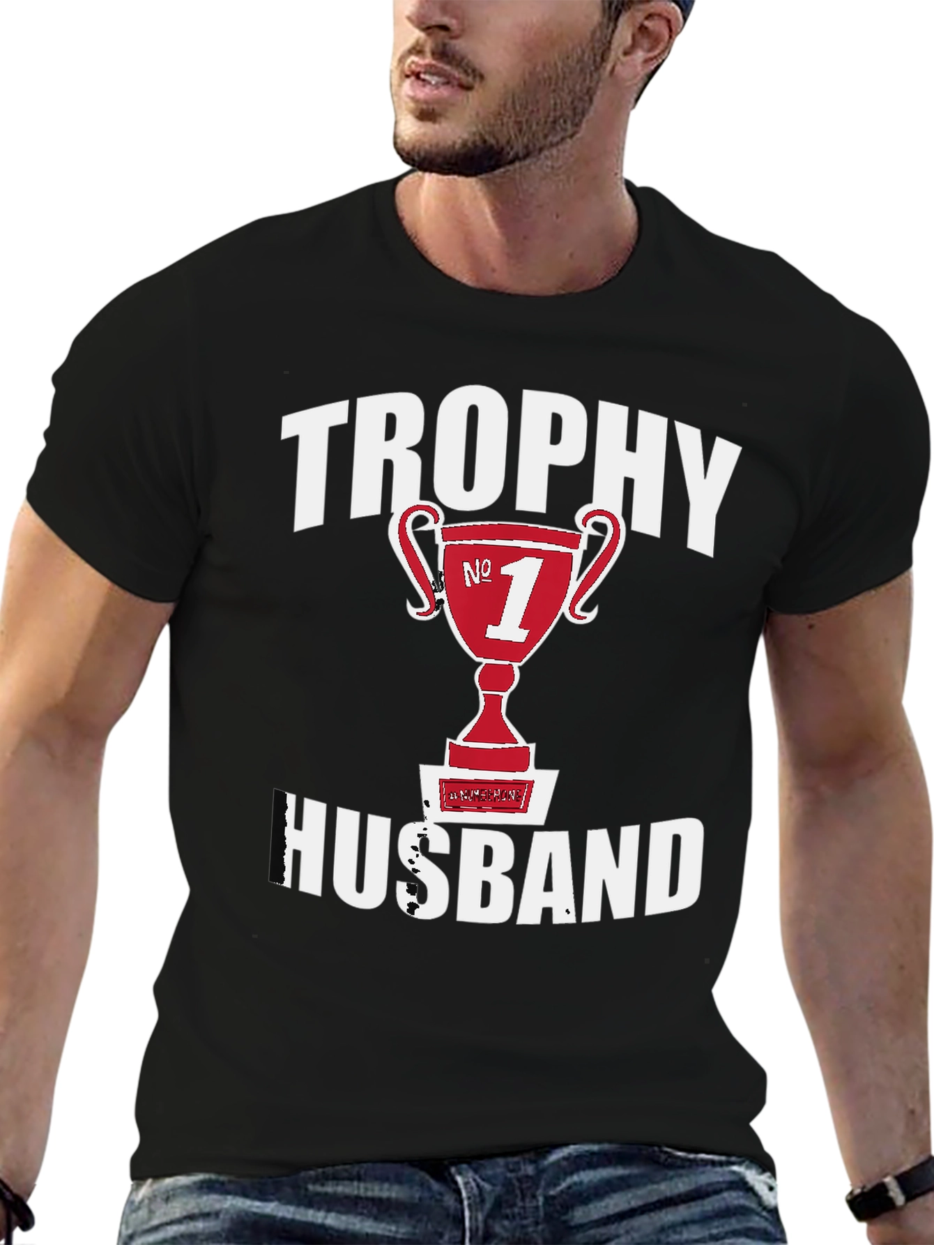 Trophy Husband T-Shirt - #1 Husband Graphic Tee