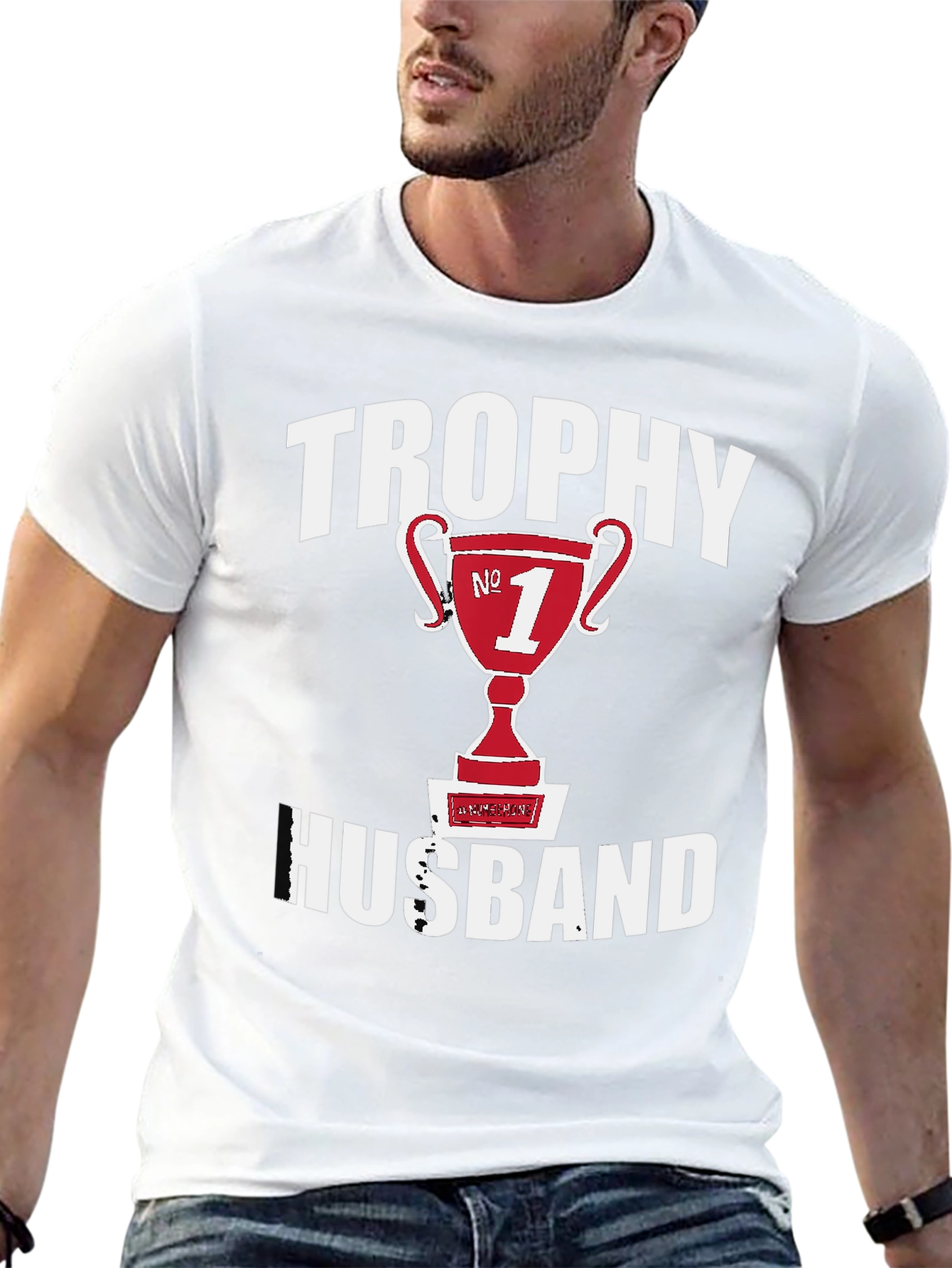 Trophy Husband T-Shirt - #1 Husband Graphic Tee