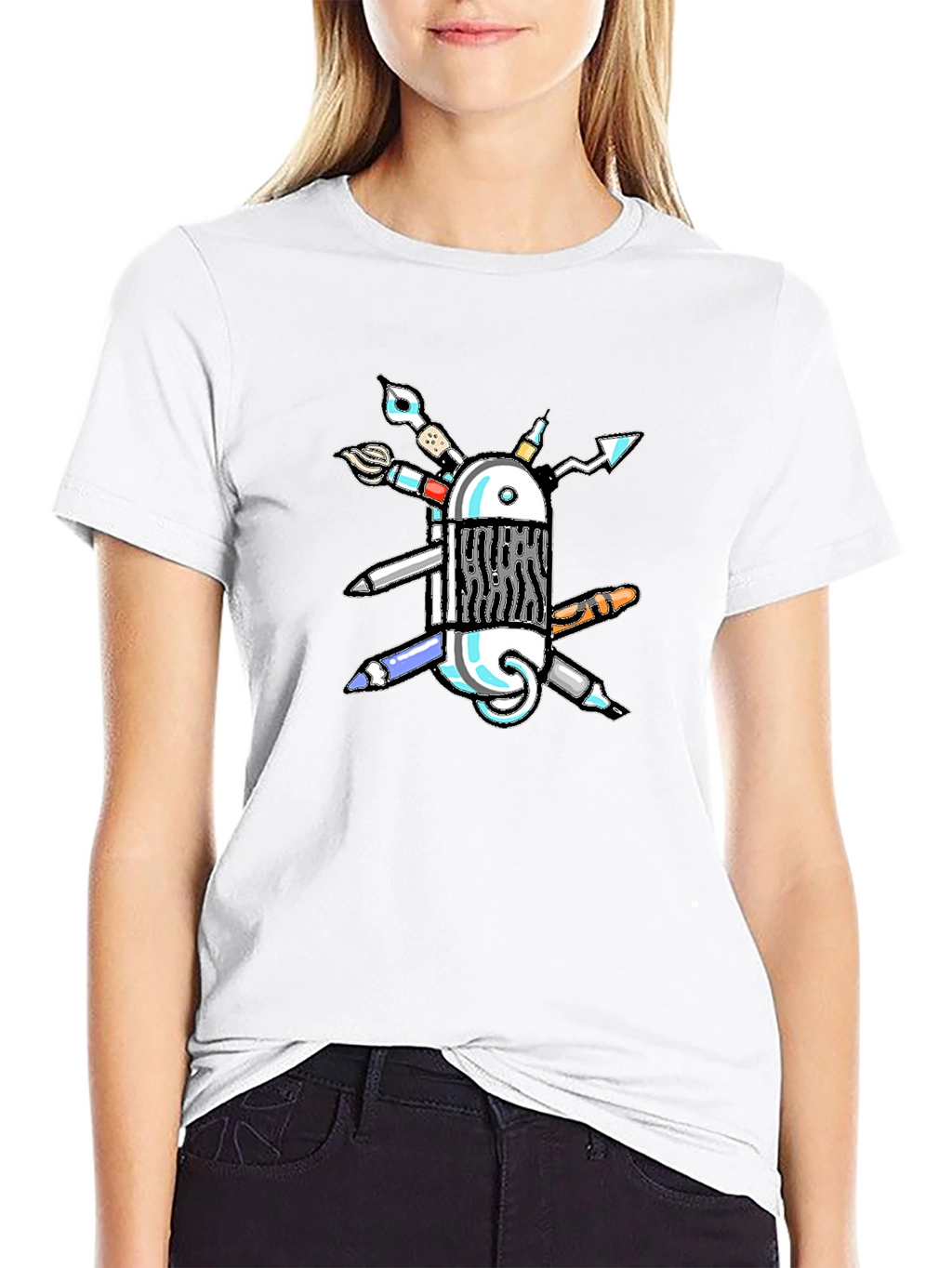Creative Swiss Army Knife T-Shirt - Artists Multi-Tool