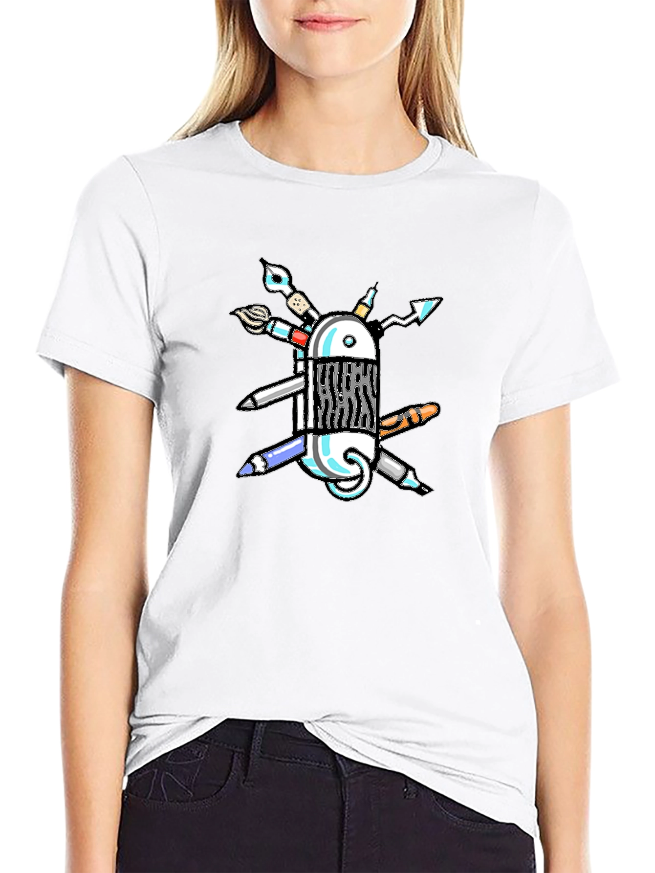 Creative Swiss Army Knife T-Shirt - Artists Multi-Tool