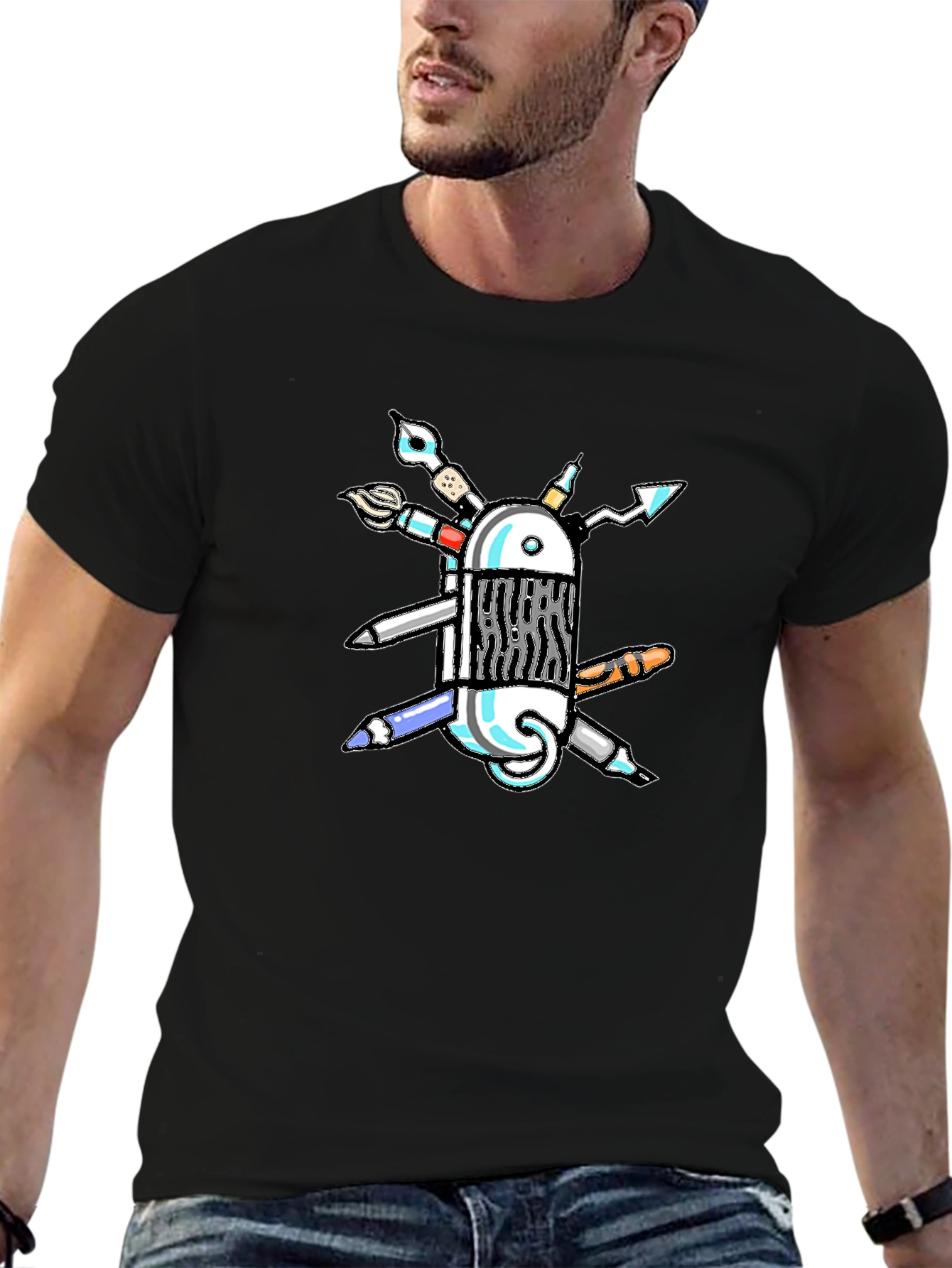 Creative Swiss Army Knife T-Shirt - Artists Multi-Tool