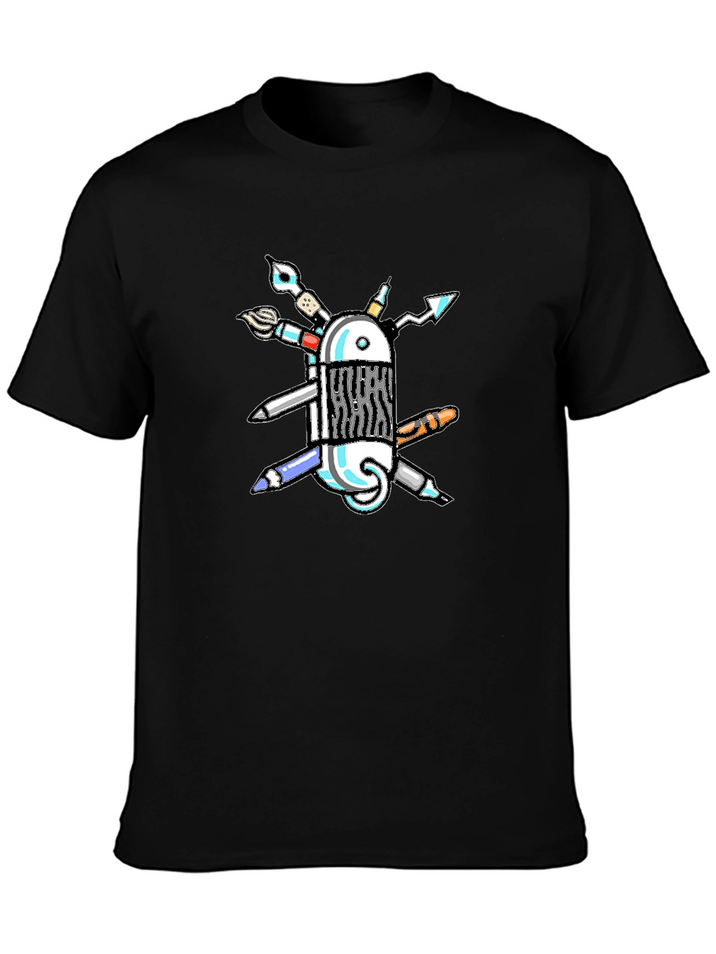 Creative Swiss Army Knife T-Shirt - Artists Multi-Tool