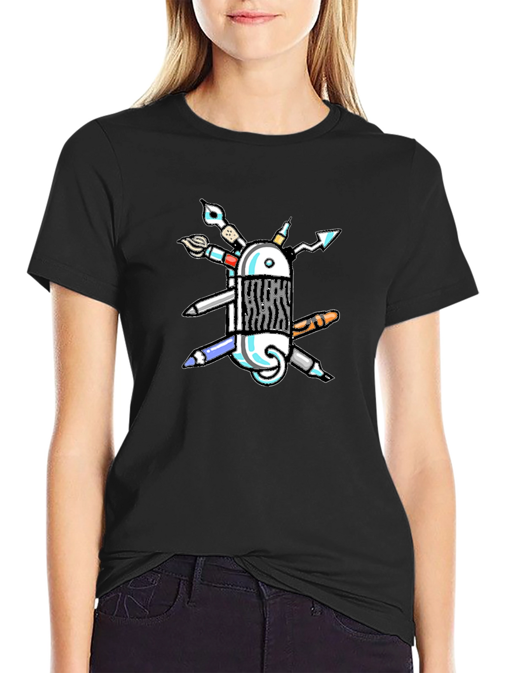 Creative Swiss Army Knife T-Shirt - Artists Multi-Tool