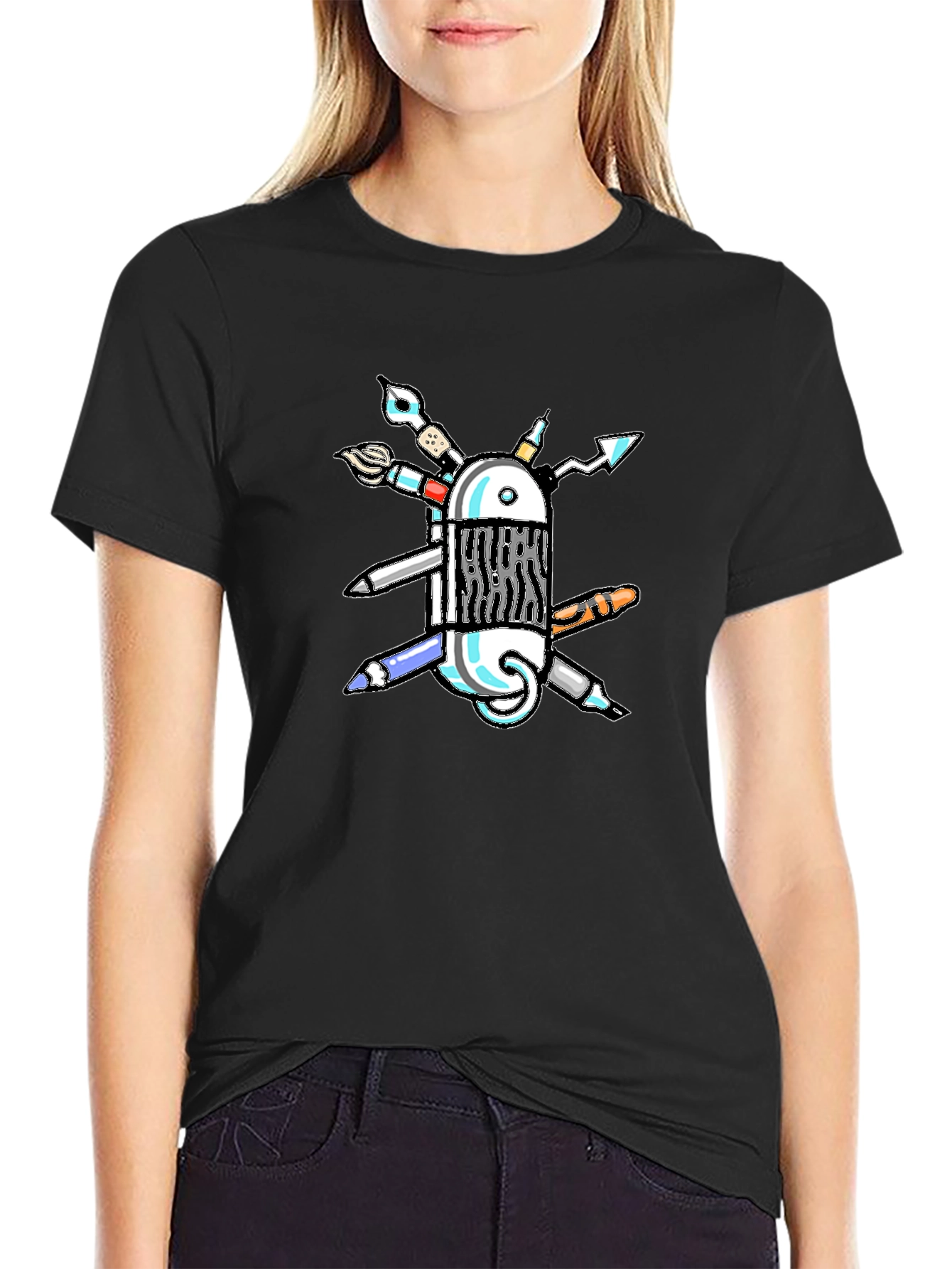 Creative Swiss Army Knife T-Shirt - Artists Multi-Tool