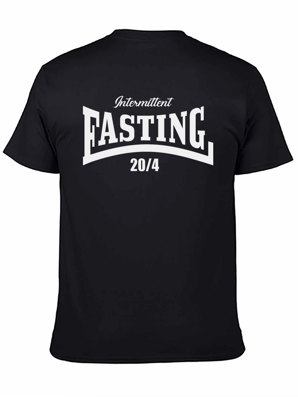 Intermittent Fasting 20/4 Black Graphic Tee