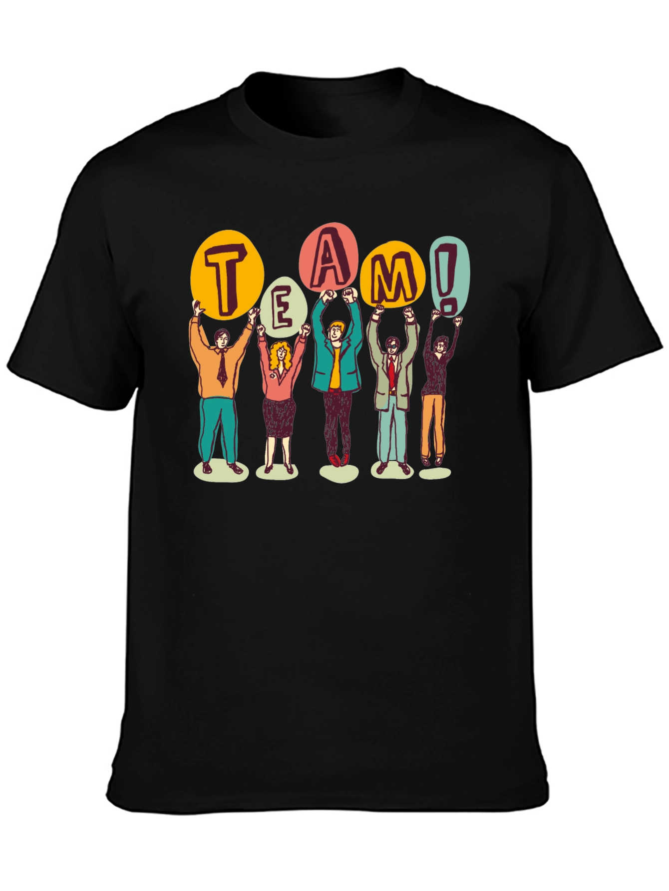 Teamwork Graphic T-Shirt - Unisex Cotton Tee