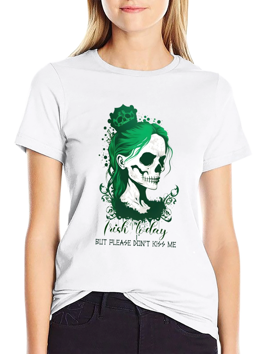 St. Patricks Day Skull Graphic Tee