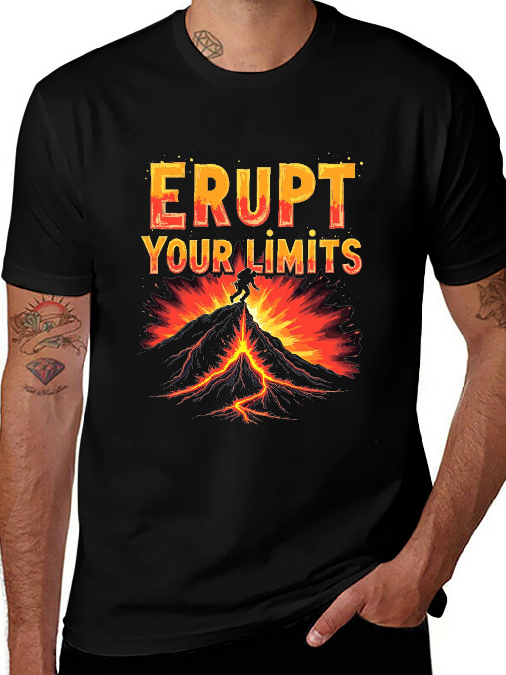 Erupt Your Limits Graphic T-Shirt