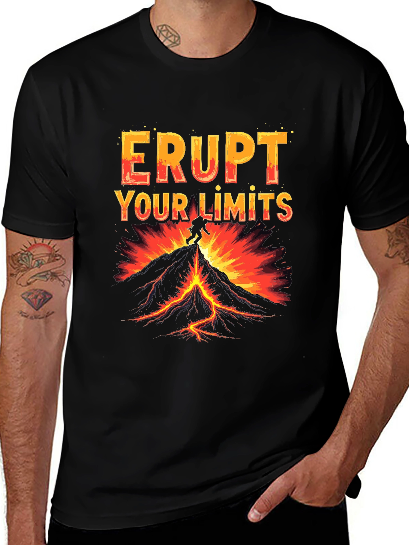 Erupt Your Limits Graphic T-Shirt