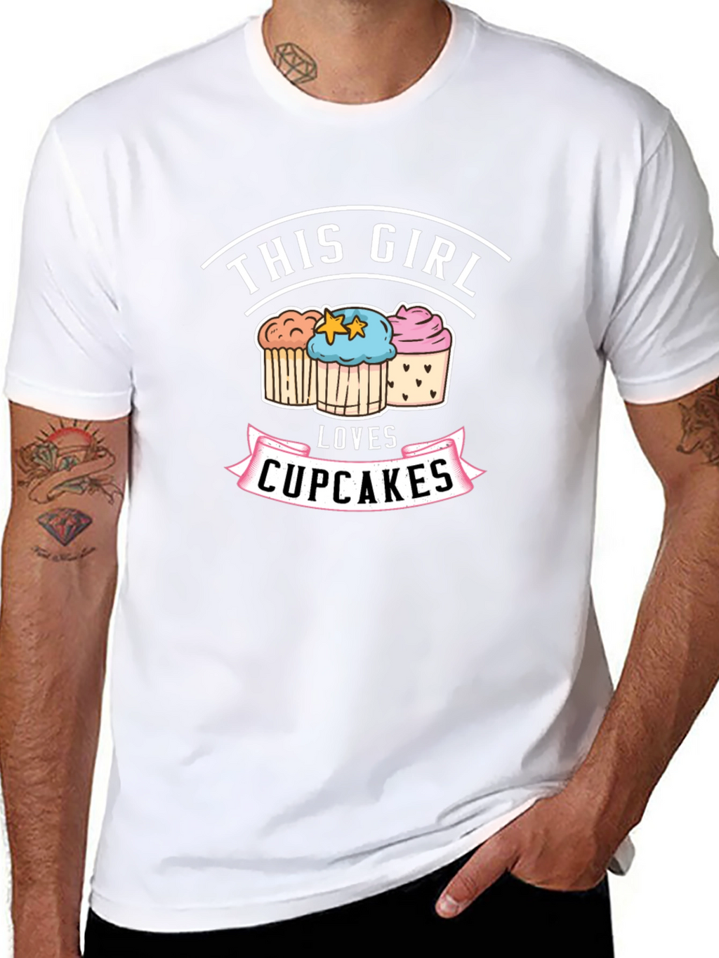 This Girl Loves Cupcakes Graphic T-Shirt