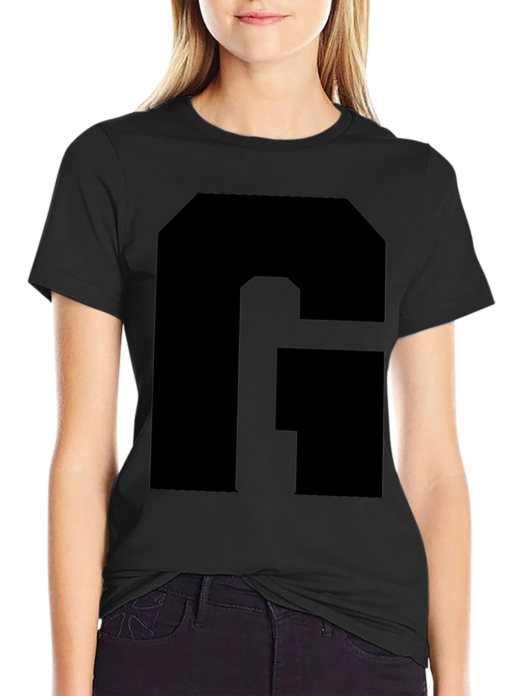 Bold Black Letter Graphic Tee - Stylish & Modern