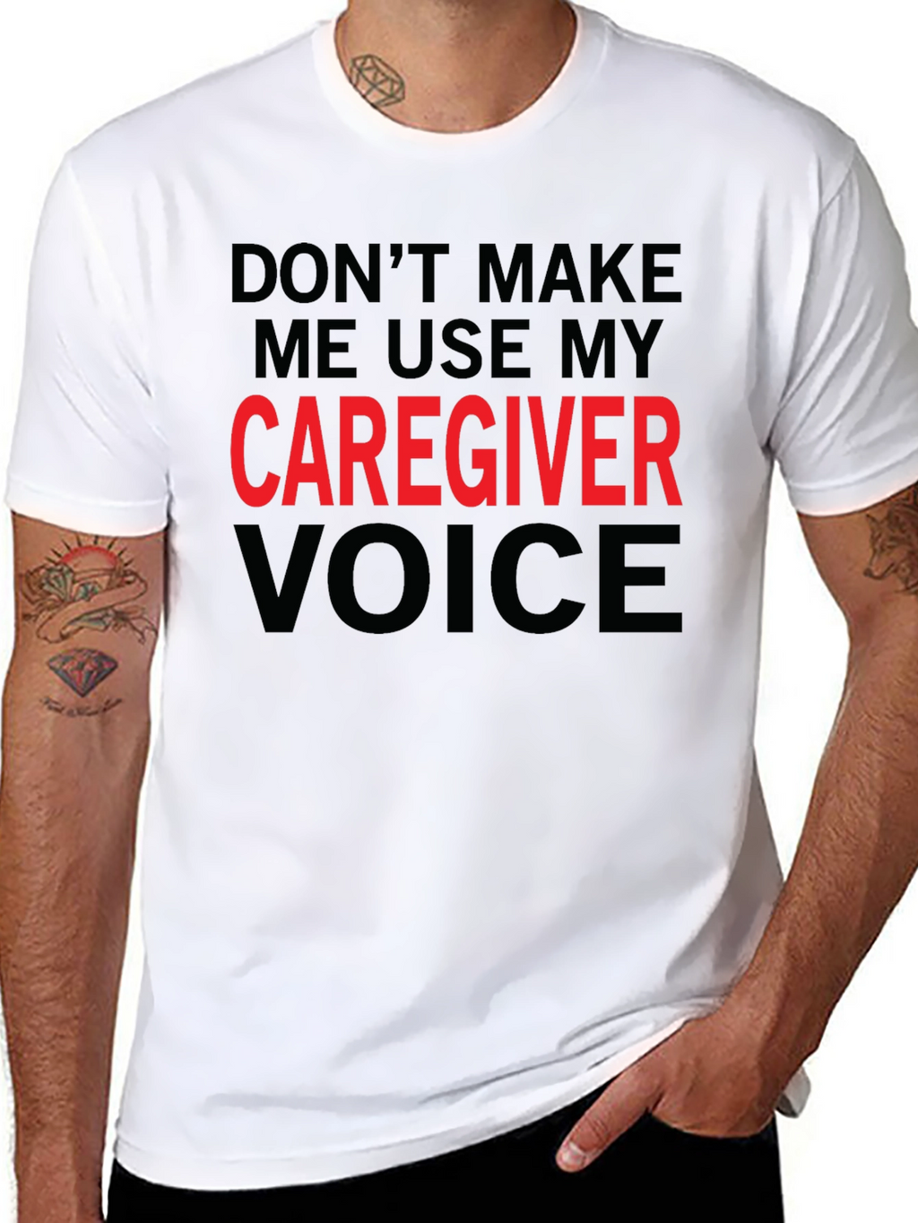 Caregiver Voice T-Shirt - Funny Caregiver Gift