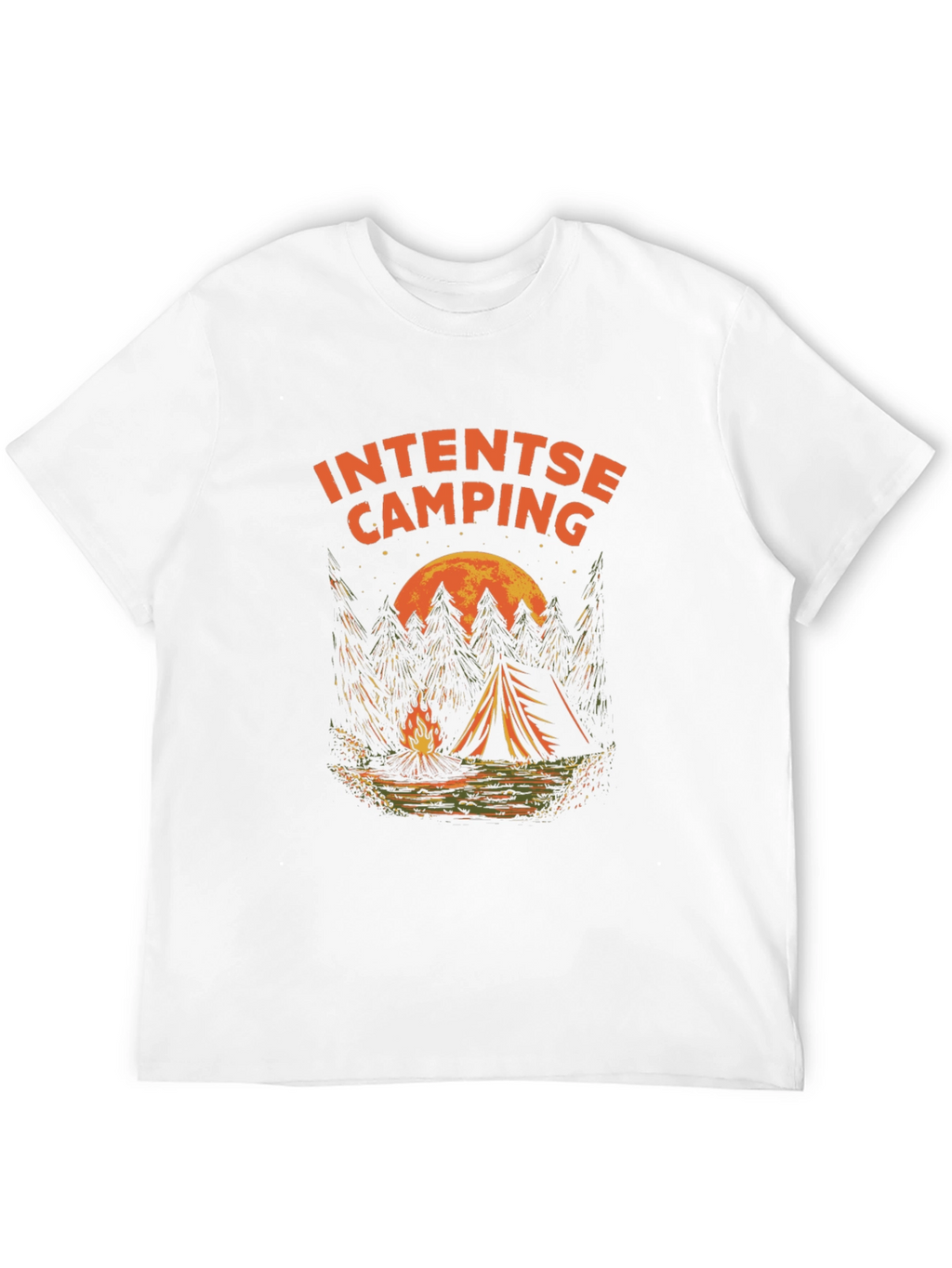 Intense Camping Graphic T-Shirt - Black