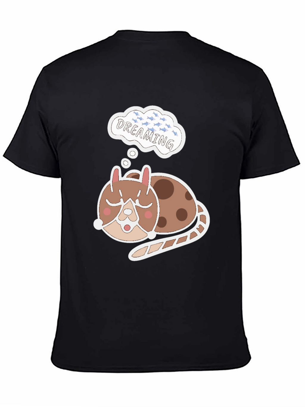 Dreamy Cat T-Shirt - Cute Sleeping Animal Tee
