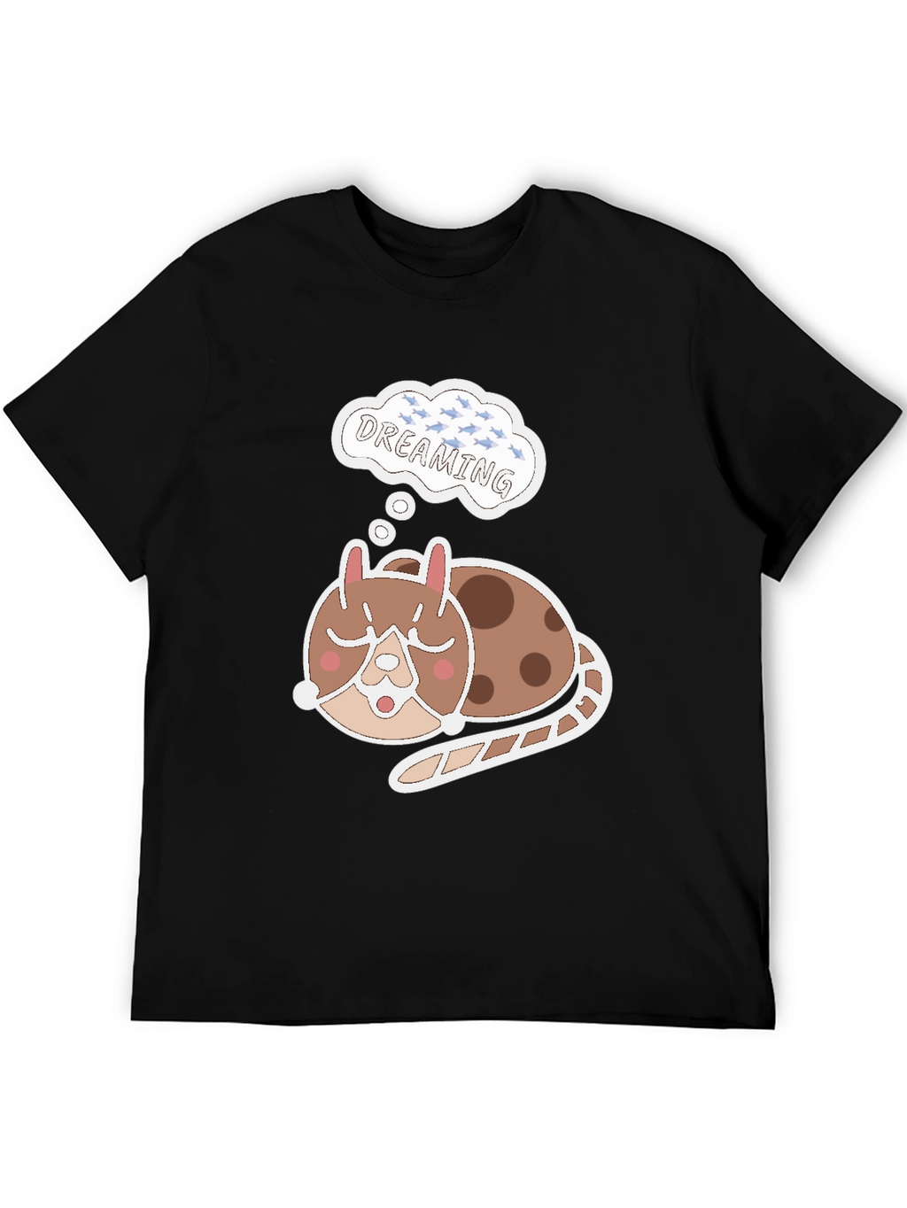 Dreamy Cat T-Shirt - Cute Sleeping Animal Tee