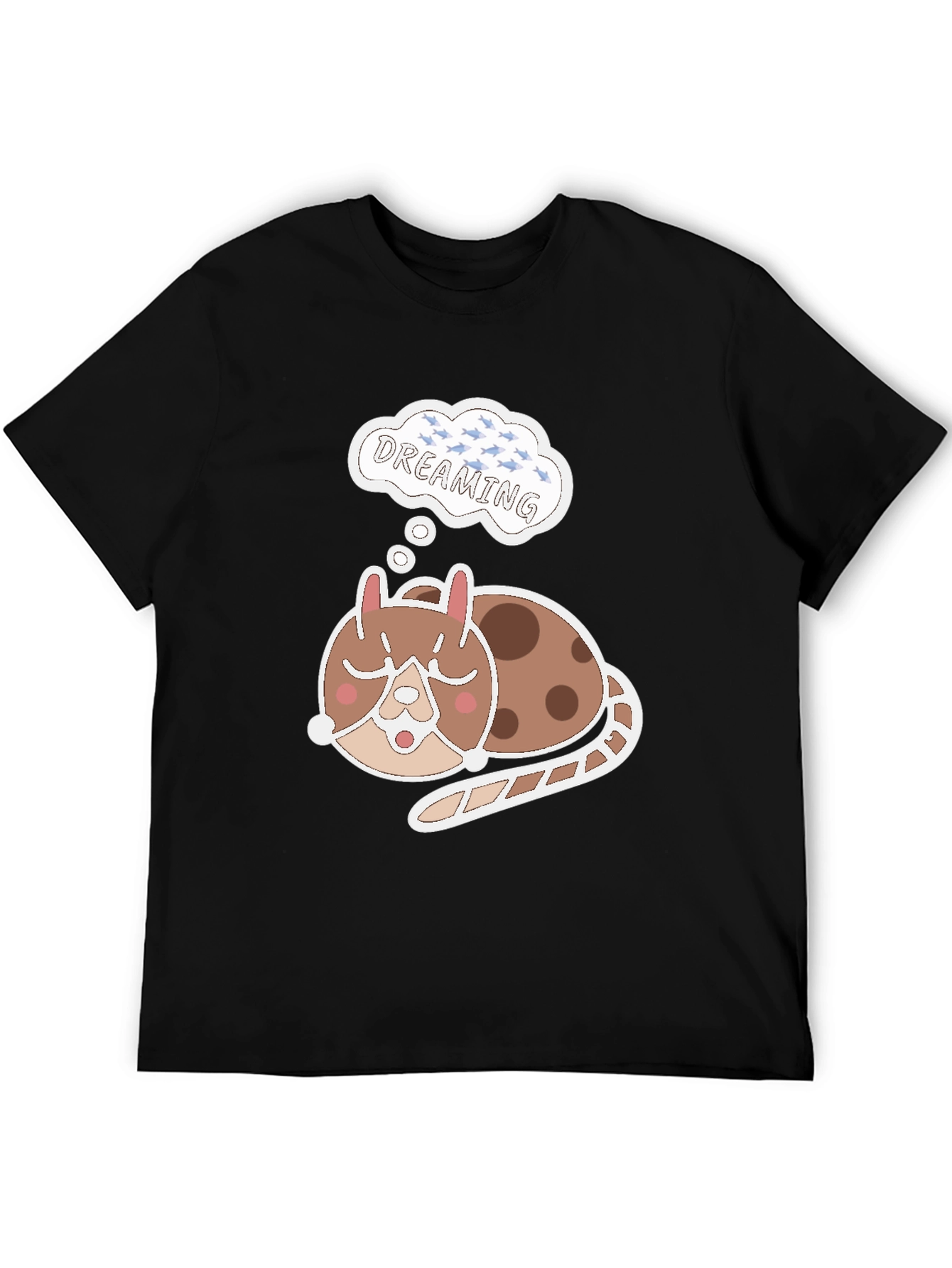 Dreamy Cat T-Shirt - Cute Sleeping Animal Tee