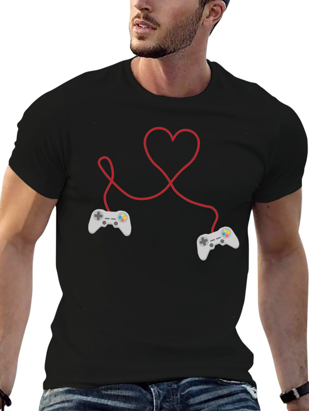 Gamer Love Black T-Shirt