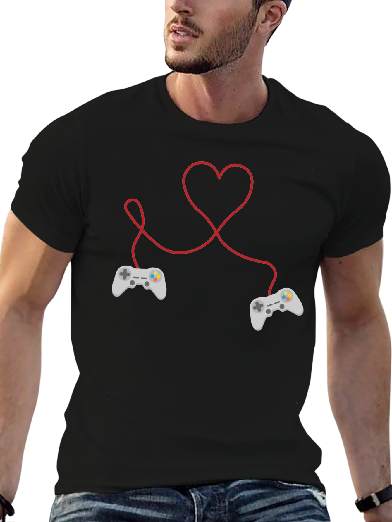 Gamer Love Black T-Shirt
