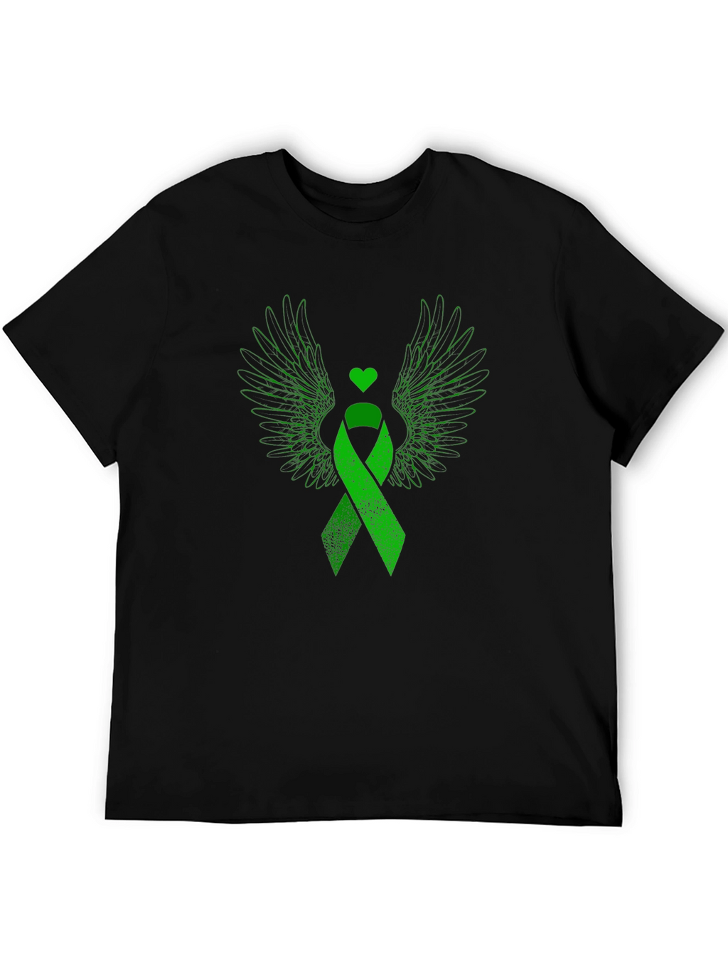 Green Ribbon Wings Graphic Tee