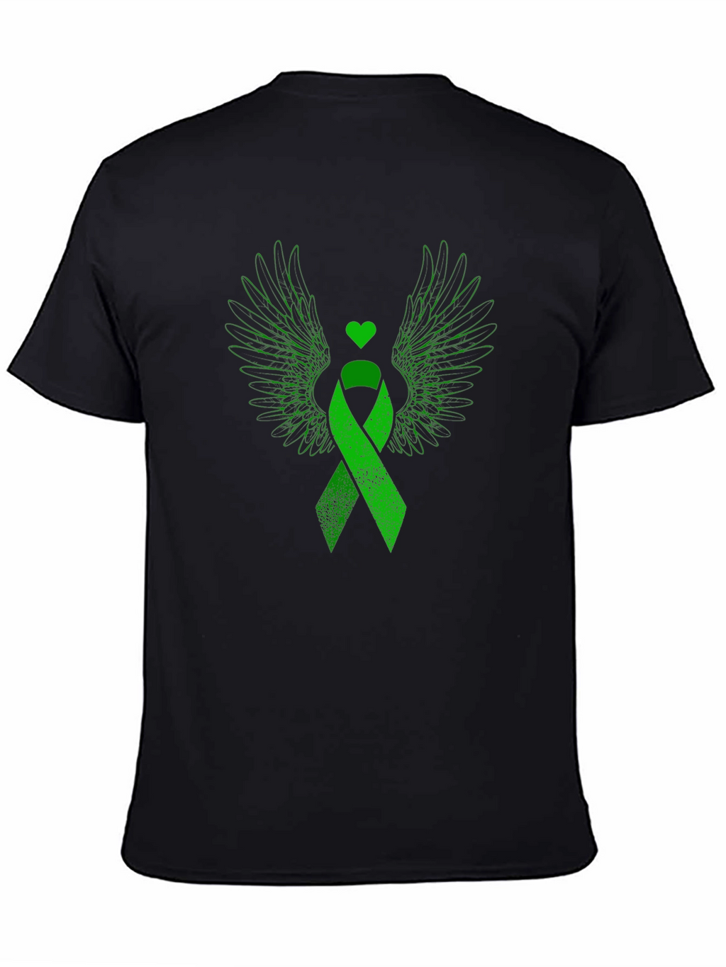 Green Ribbon Wings Graphic Tee