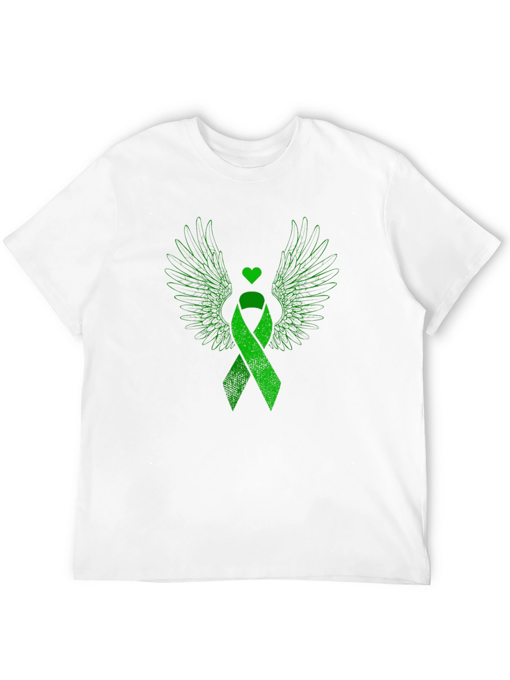 Green Ribbon Wings Graphic Tee