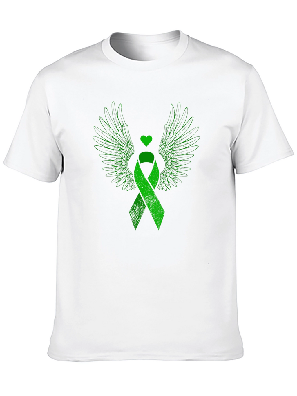 Green Ribbon Wings Graphic Tee