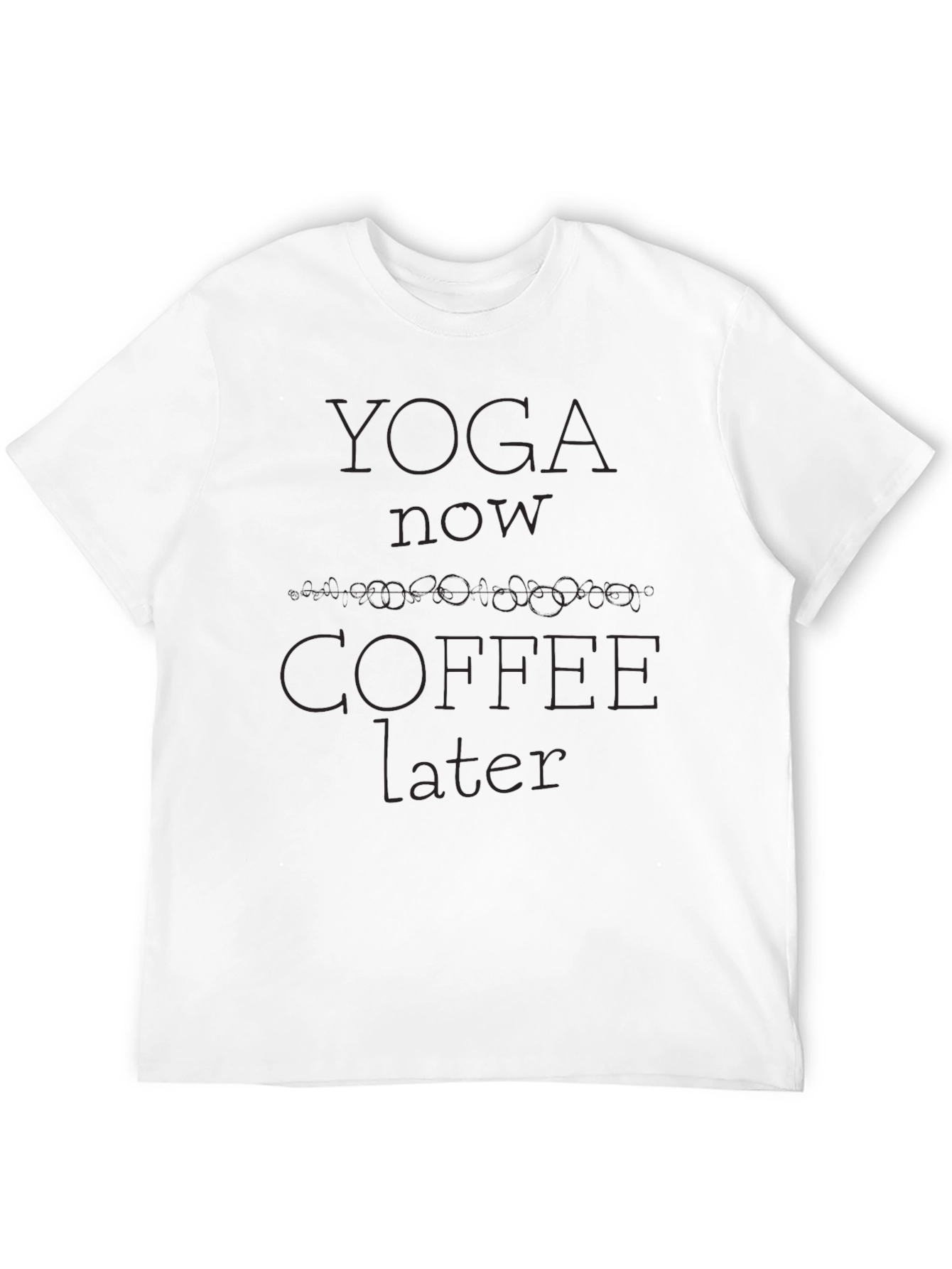 Yoga Now Coffee Later Graphic Tee
