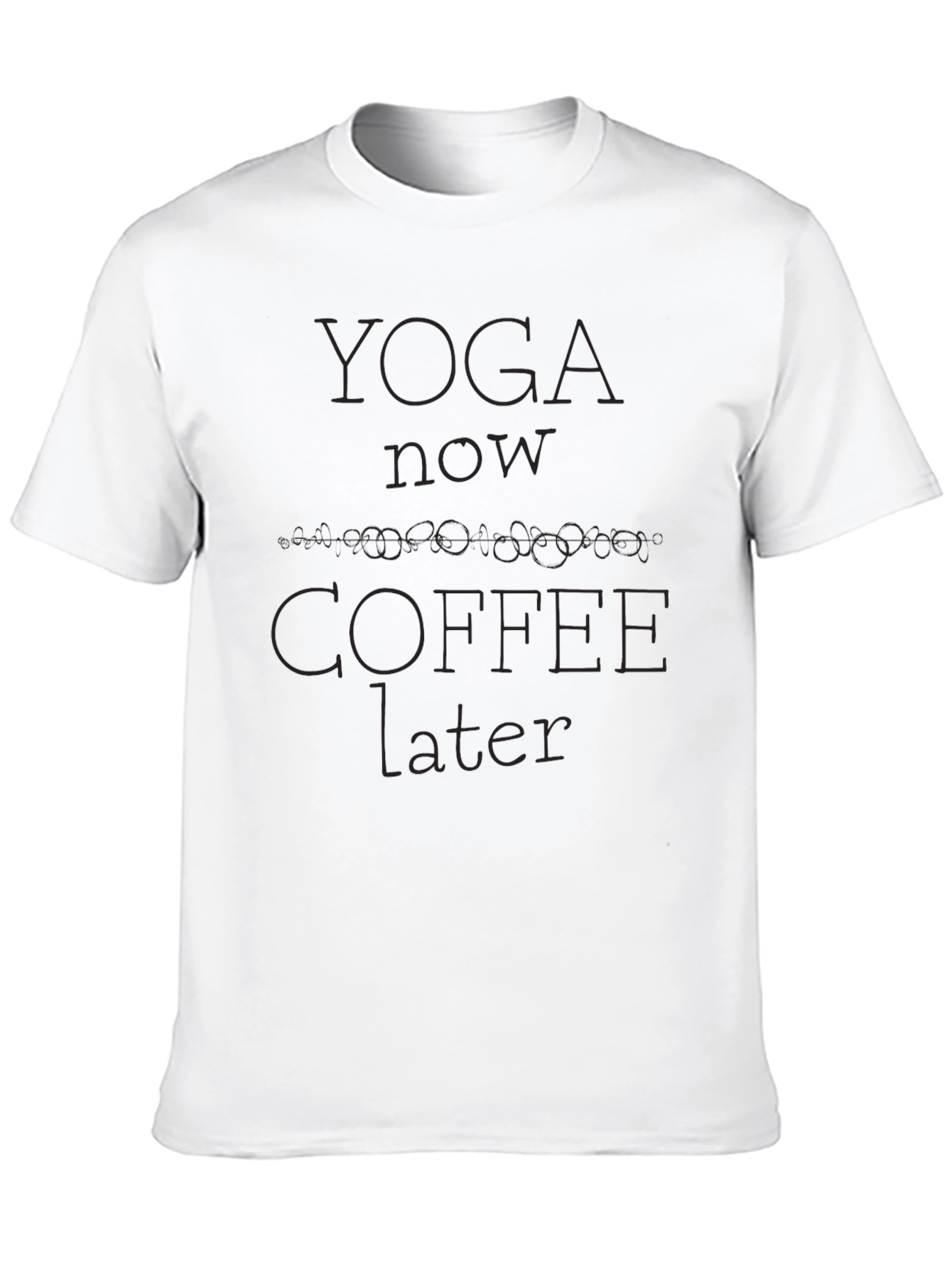 Yoga Now Coffee Later Graphic Tee