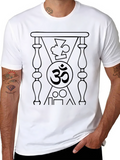 Om Symbol Graphic Tee - Spiritual Black T-Shirt