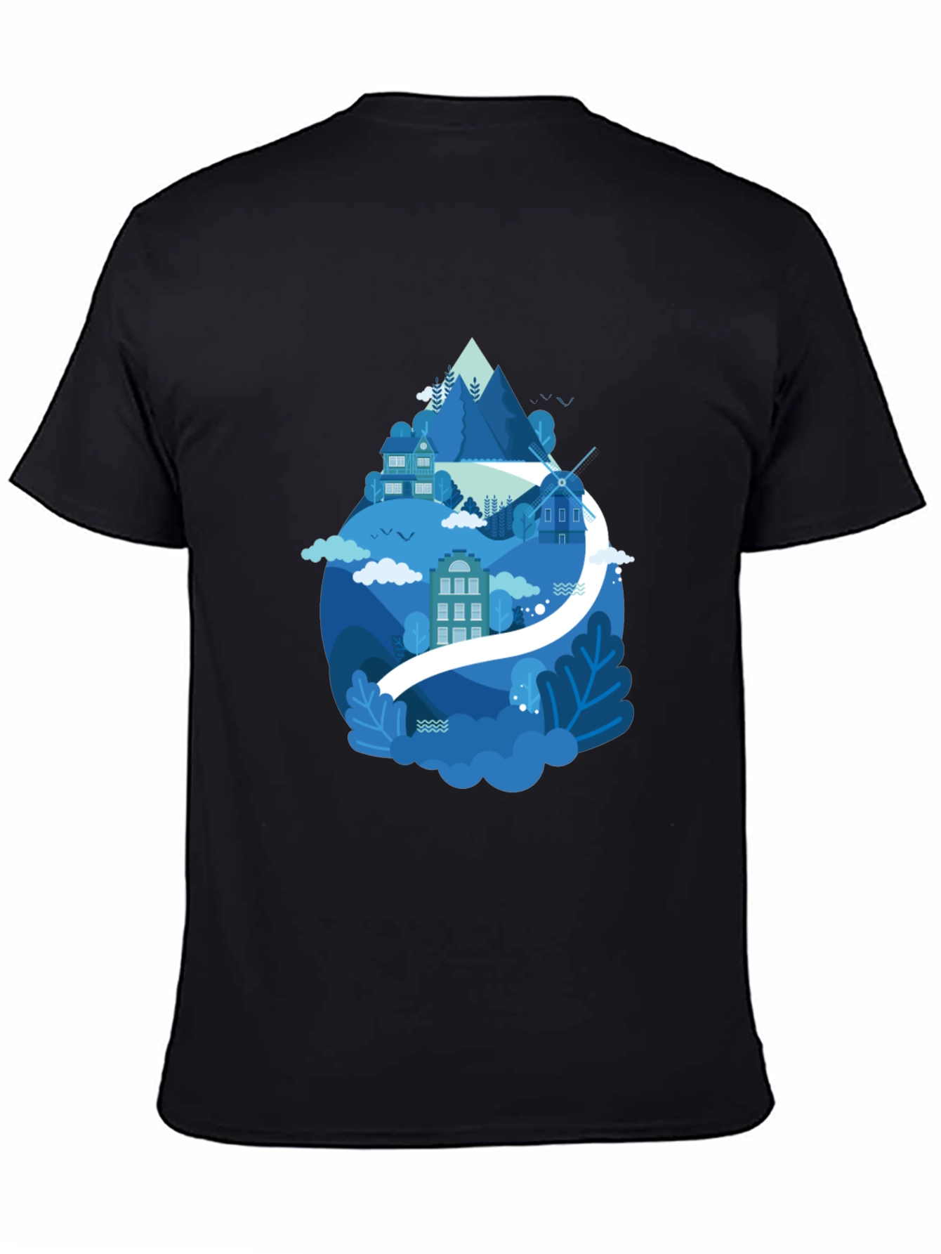 Mountain Village Graphic T-Shirt