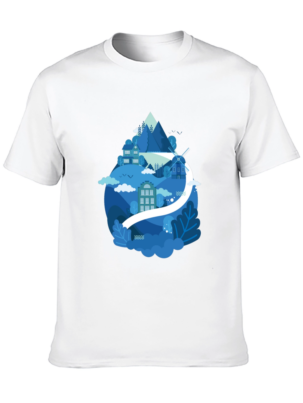 Mountain Village Graphic T-Shirt