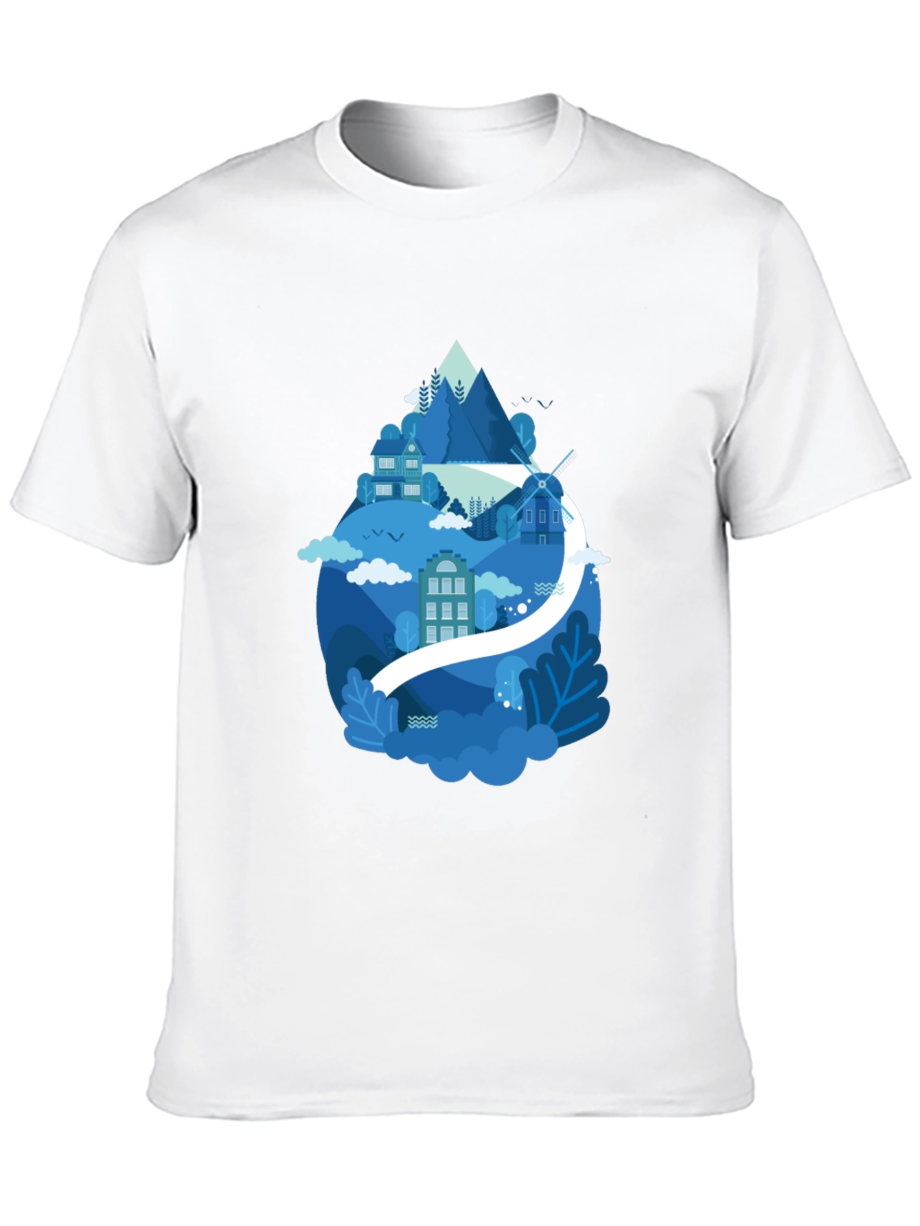 Mountain Village Graphic T-Shirt