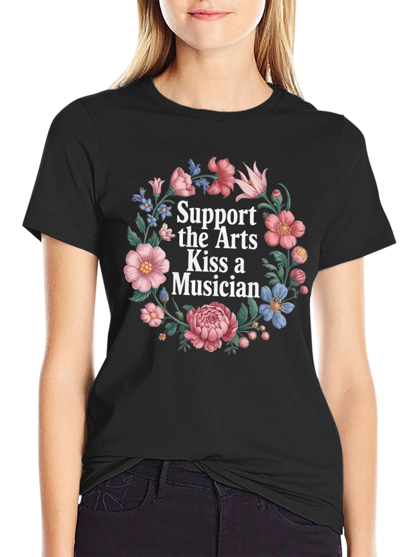 Support the Arts Kiss a Musician T-Shirt