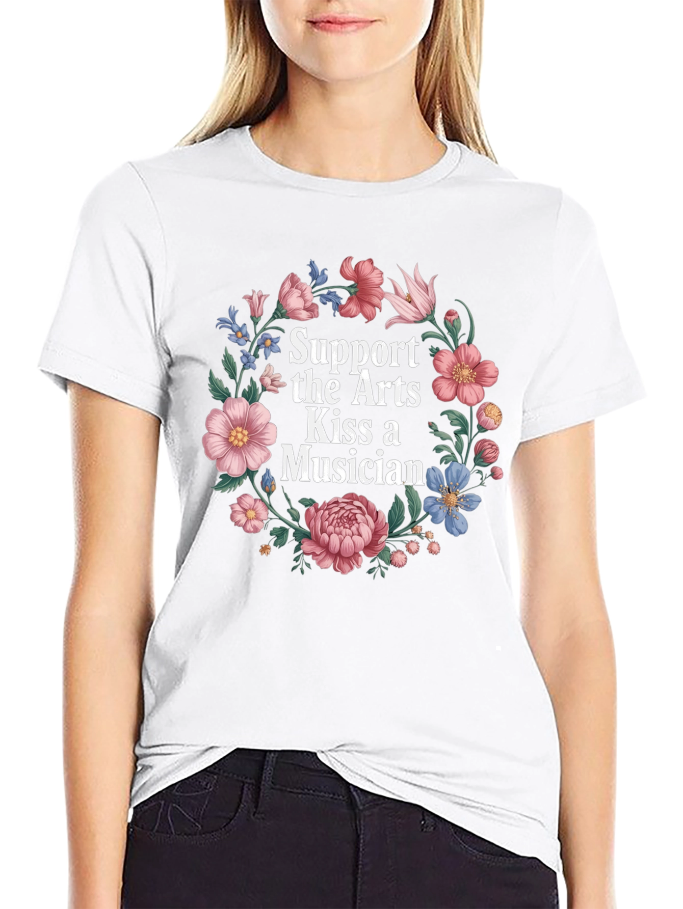 Support the Arts Kiss a Musician T-Shirt