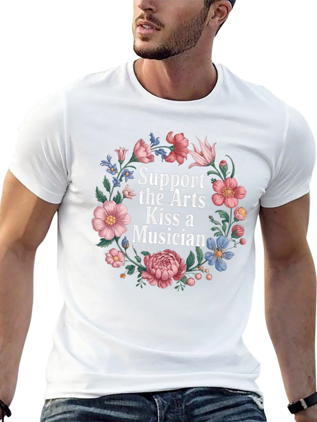 Support the Arts Kiss a Musician T-Shirt