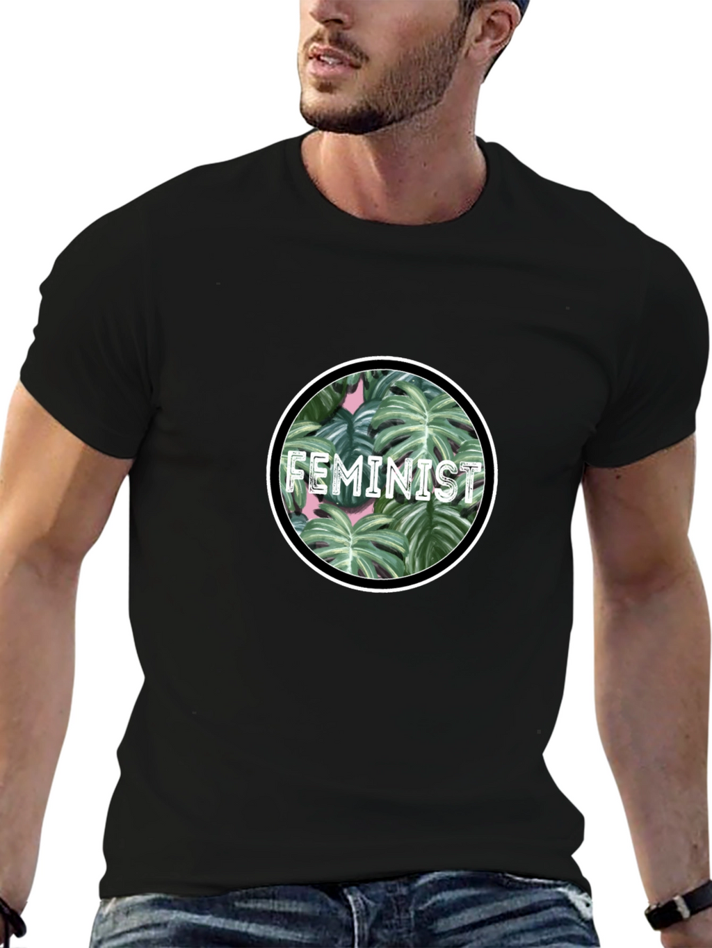 Feminist Plant Graphic Tee - Stylish Activism