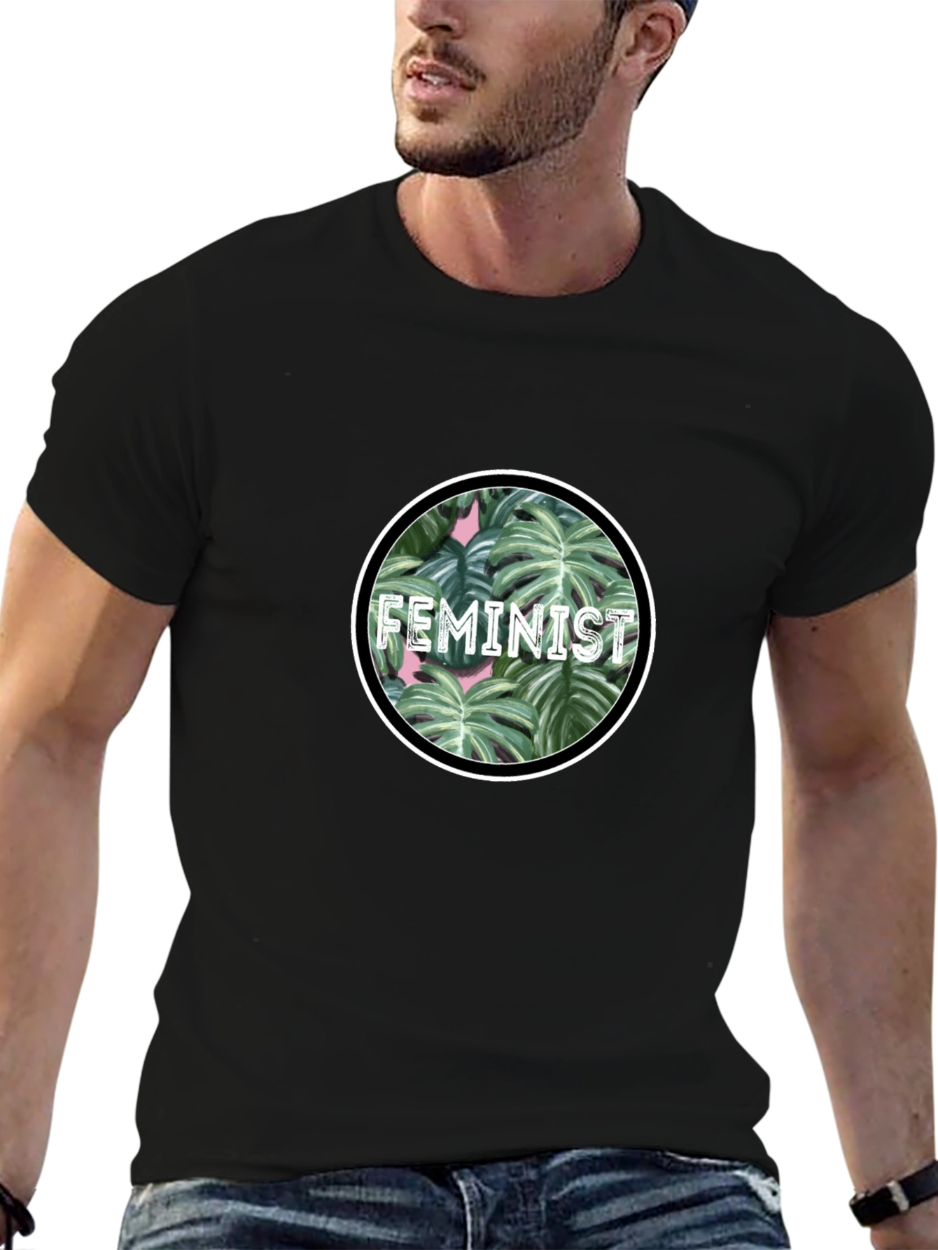 Feminist Plant Graphic Tee - Stylish Activism