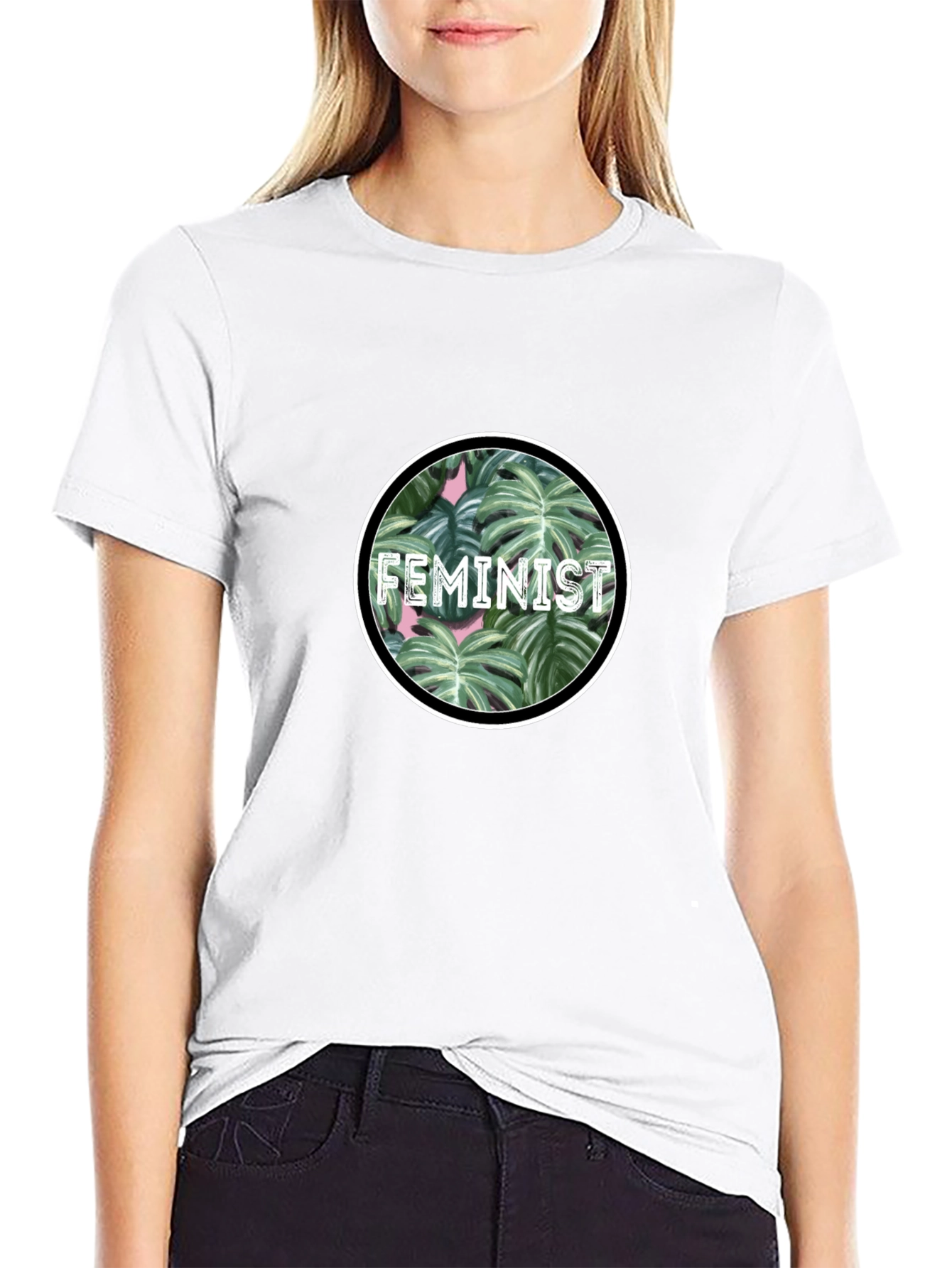 Feminist Plant Graphic Tee - Stylish Activism